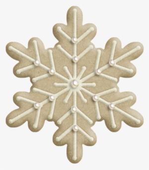 Estrellas De Navidad Y Copos De Nieve - Christmas Cookie Png #3568599