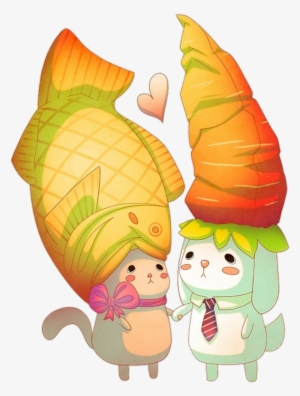 Love Heart Fish Carrot Kawaii Rabbit Bunny Bunnyrabbit #3569266
