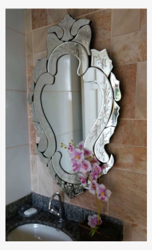 Espelho Margarida Moldura Trabalhada - Espelho Trabalhado #3569465
