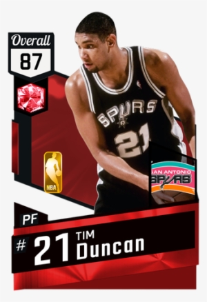 '98 Tim Duncan Ruby Card - San Antonio Spurs Old #3569514