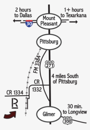 Map From Mt Pleasant Gilmer Or Longview - Longview #3569893