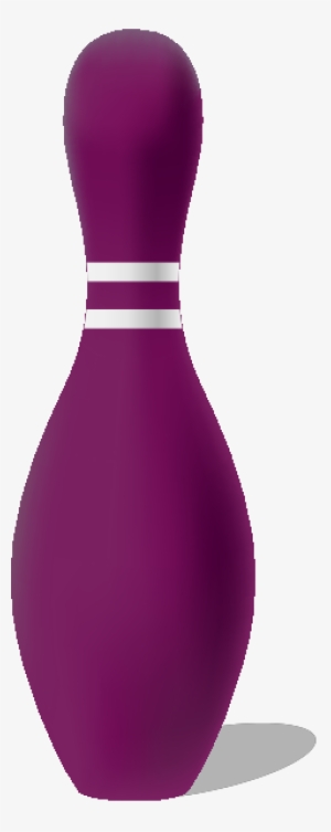Bowling Pin Purple - Pino De Boliche Vector #3570096