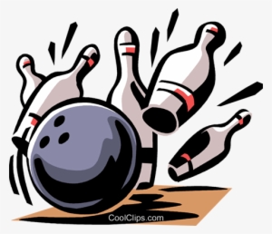 Bowling Ball And Pins Royalty Free Vector Clip Art - Pinos De Bolichi Png #3570217