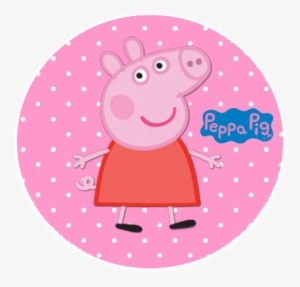 Alfajor 3 Candy Bar Peppa Pig Kit - Peppa Pig Etiqueta Redonda #3570370