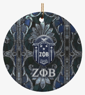 Zeta Phi Beta Circle Ornament - Emblem #3571121