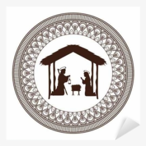 Joseph Mary Holy Family Merry Christmas Frame Icon - Am A God Girl #3571338