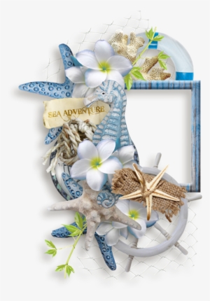 Png Flowers And Clusters - Scrapbook Frames Beach Png #3571666