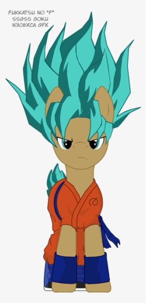 N30exca, Dragon Ball Z, Goku, Ponified, Safe, Simple - Super Saiyan #3572101