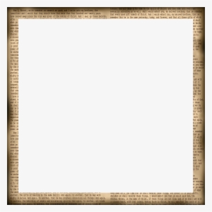 Free Newsprint Square Digital Scrapbook Frame - Gold #3572373