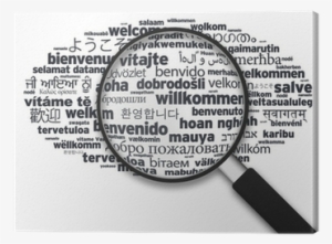 Welcome In Different Languages Canvas Print • Pixers® - Traduction En Arabe Des Determinants Francais #3573612