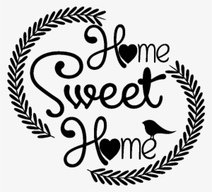 Sticker Home Sweet Home Lauriers Ambiance Sticker Kc10785 - Design #3573704
