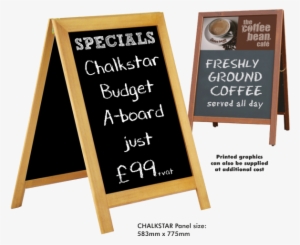 Digiprint Specials Chalk Board Menu - A4 Poster Display Frame With 25mm Aluminium Snap Frame. #3573874