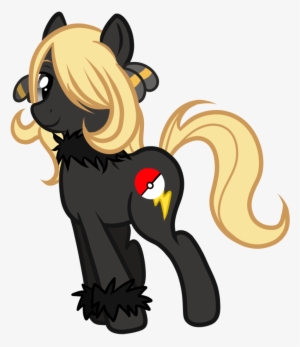Sirgalahadbw, Cynthia, Hair Over One Eye, Pokémon, - Cynthia Pony #3573906