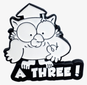 Owl Black & White Enamel Pin - Lapel Pin #3574785