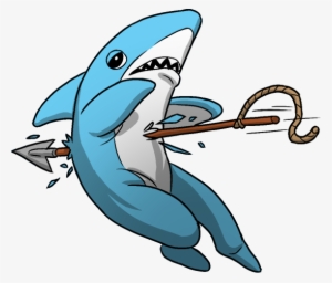 Left Shark Struck By A Harpoon - Clip Art Left Shark #3575488