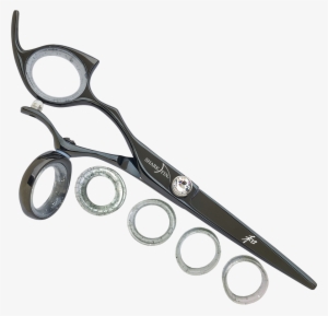 Left Hand Professional Swivel Black Titanium Cutting - Handedness #3576115