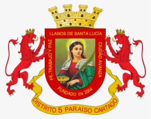 Escudo Oficial Distrito Llanos De Santa Lucía - Imagem De Santa Luzia #3576807