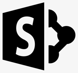 Png File - Sharepoint Online Logo Black #3579070