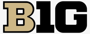 Big Ten Logo In Purdue's Colors - Go Big Red Huskers #3579288