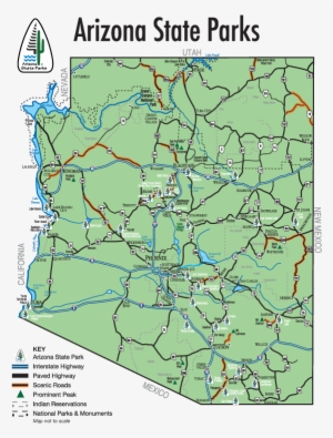 Arizona State Parks Color Locator Map - Clontarf Beach State High School #3582620