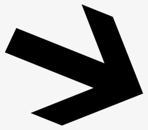Down Arrow Clip Art At - Angled Black Arrow #3583666