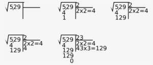 Pen And Paper Calculation Of The Square Root Of - Ejemplos De Raiz Cuadrada De 3 Cifras #3584726