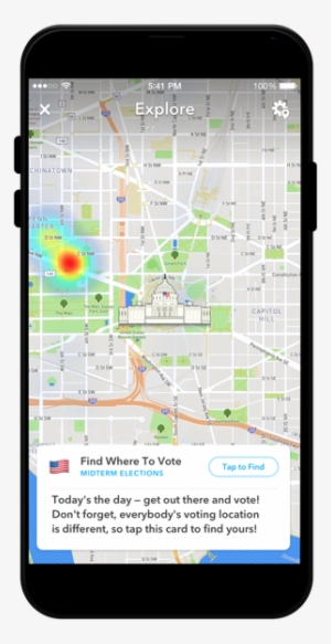 Snapchat Will Help You Find Your Polling Place On Election - Snapchat #3587015