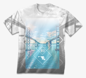 "bay Bridge" Men's Short Sleeve Tee - Active Shirt #3587287