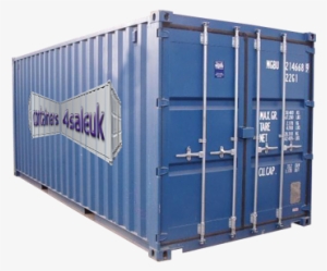Slide Blue Container - Black Shipping Container Png #3587595