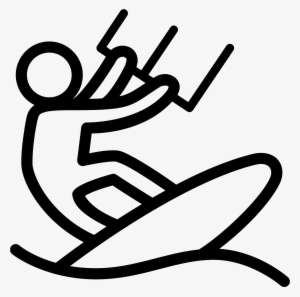 The Icon Is Of A Man Like Figure - Kitesurfing Icon #3589351