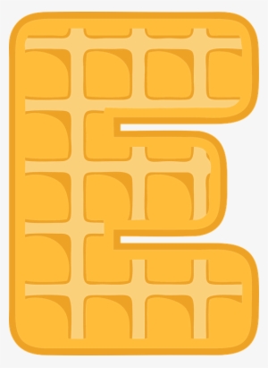 E, Alphabet, Waffle, Letter, Typography, Text, Font - Waffle B #3590429