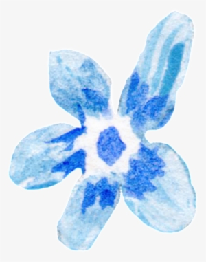 Ice Blue Flower Transparent Decorative - Mayflower #3592161
