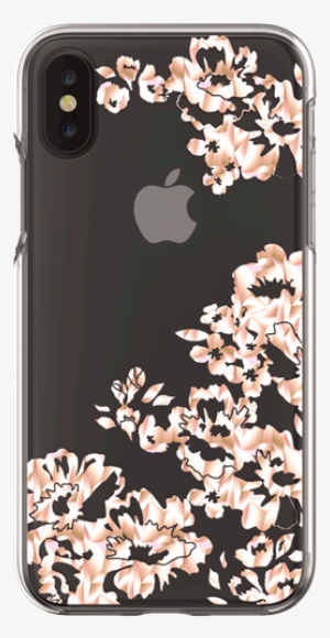 Clear/rose Gold Floral - Glass #3592860