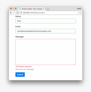 Bootstrap 4 Contact Form - Filter On Activity Feed #3593082