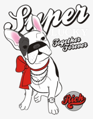 Lucky Together Forever Design With Foil - Jxmd Custom Cool Funny Dog Seated #3593368