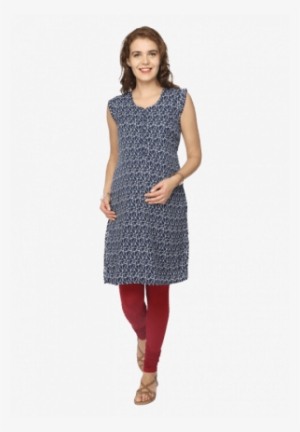 Geo Printed Feeding Kurta - Morph Maternity #3594338