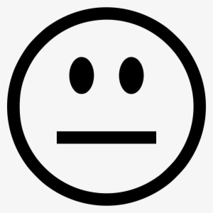 Smiley Sad - - Straight Face Logo #3595073