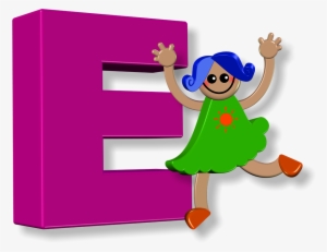 Girl, Female, Alphabet, Letters, Learning, Education - Alphabet E #3595388