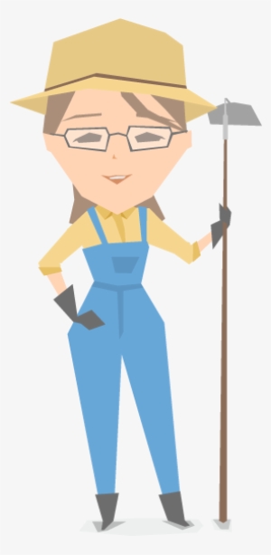 Cartoon Farmer Png Pic - Farmer Female Vector Transparent #3596164