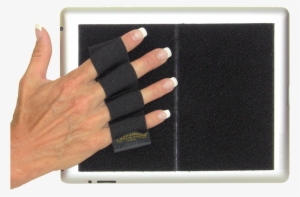 Heavy Duty 4-loop Grip For Ipad Or Large Tablet - Tablet Computer #3596258