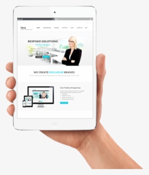 Ipad-hand - Web Design #3597012