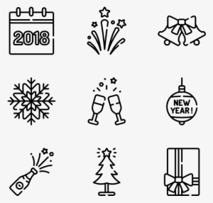 New Year - New Year Icon Transparent #3597474