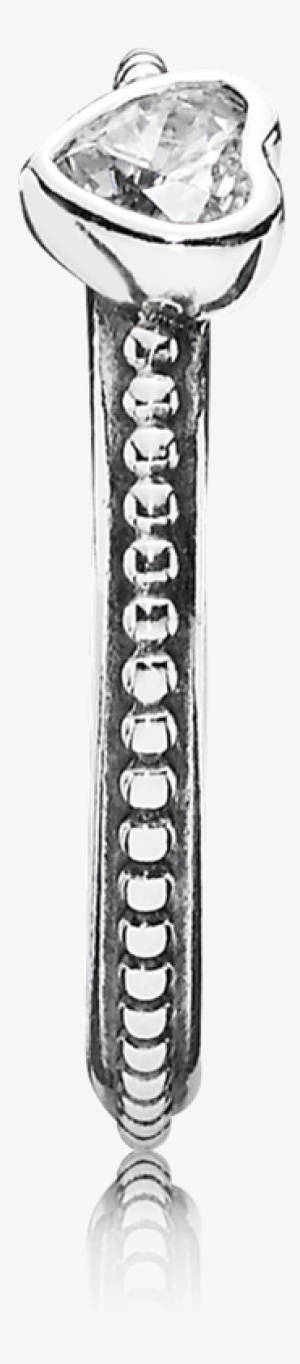 One Love Ring, Clear Cz - Pandora 190896cz - Ring Heart Silver Woman #3597675