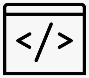 This Icon Features A Box With A Bar On Top Of It - Code Icon - Free ...