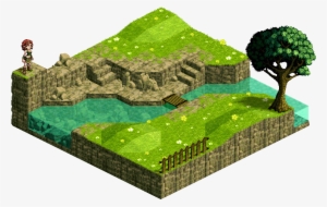 Isometric Landscape - Landscape Isometric Pixel Art #3598515