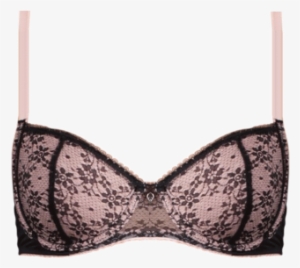 Contrast Lace Black & Pale Pink - Lace #3599730