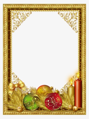 Beautiful Gold Christmas Png Photo Frame View Full #360036