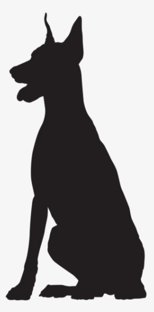 Vector Transparent Library Doberman Silhouette Png - Doberman Silhouette Png #360676