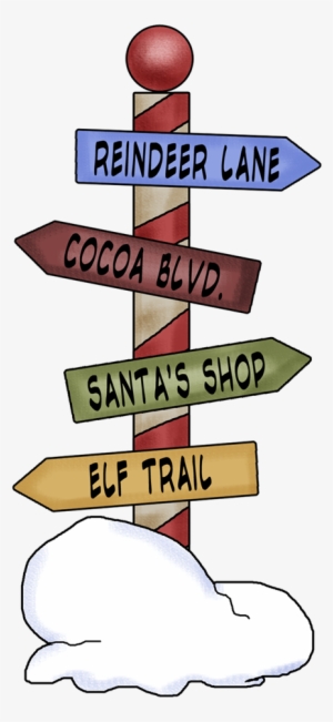 Northpole Street Signs - Merry Christmas School Bus Card #360677