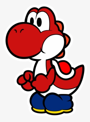 Red Yoshi <3 - Paper Mario Color Splash Yoshi #361160